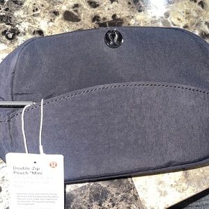 Lululemon Double Zip Pouch Mini in Black